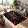AC Milan Printed Flannel Area Rug Non Slip Soft Polyester Floor Carpet Indoor Decor Mat for Bedroom Living Room Sofa Game Room Home Decoration