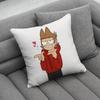 EEddsworldsS Web Drama Pillow Case Sofa Living Room Bedroom Headboard Backrest Cushion Square Cushion Nap Time