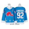 Vintage Colorado Avalanche Ice Hockey Jersey 92 Makar Mackinnon Retro Stitched Uniform Men