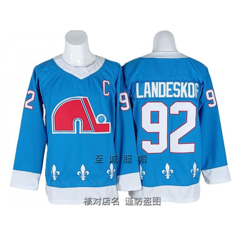 Vintage Colorado Avalanche Ice Hockey Jersey 92 Makar Mackinnon Retro Stitched Uniform Men