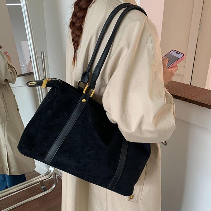 Fashi Women Handbag Faux Suede Female Tote Handbags Large Capacity Crossbody Bags for Women