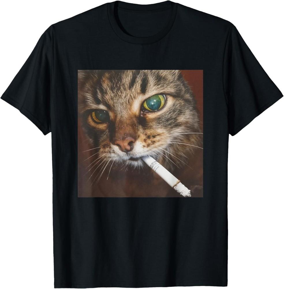 

Funny Smoking Cat Meme T-Shirt Unisex T-Shirt XXXL