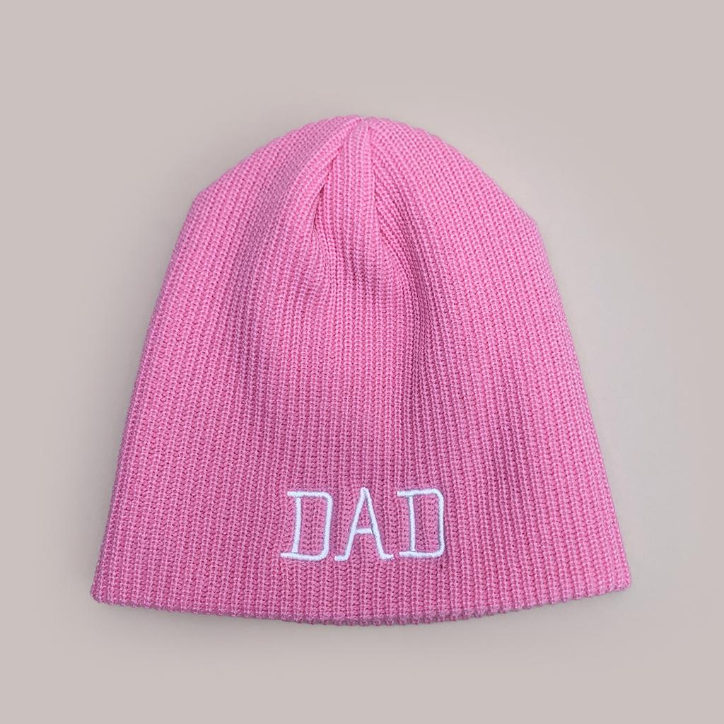 Autumn and Winter Design Simple Parents Letter Embroidery Knitted Hat Men and Women Warm Personality Cold Hat Pullover Hat