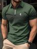The Men's POLO Shirt for Summer Is Breathable Lightweight Casual and Fashionable with 3D Printing