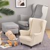 Elastic Kids Wing Chair Cove Polar Fleece Spandex Children Wingback Armchair Covers Single Sofa Slipcovers Furniture Protector