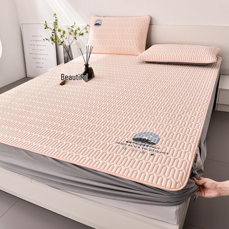 Sommer Eis Seide Latex Kühl Dreiteiliges Bettset: Faltbar, Weich, Waschbar