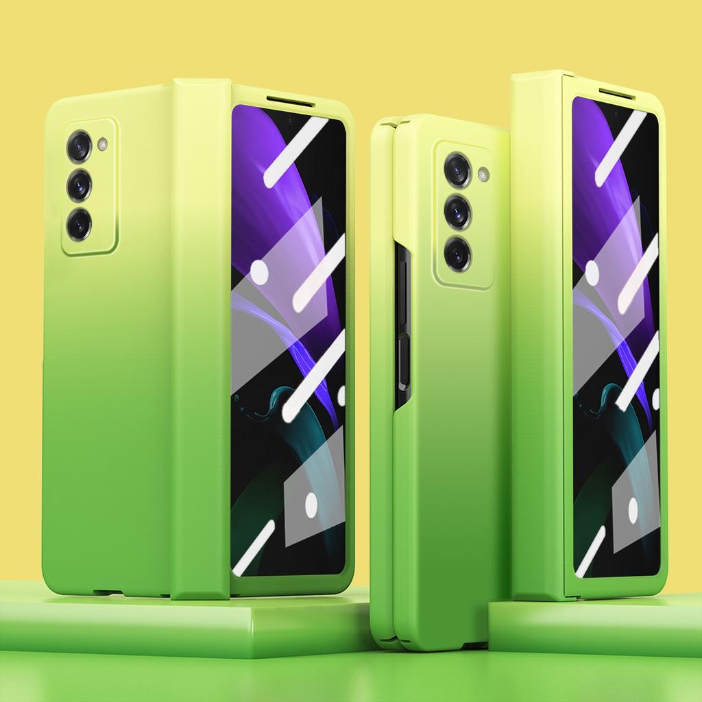 Anti -Dust Screen Protector Film Phone Case For Samsung Galaxy Z Fold 3 5g Fold3 Fold2 Fold 2 Hybrid Color Phone Bag Funda