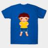 Asian Size Cotton Unisex Tshirt Print T-shirt Sad Face Cartoon T-shirt No-Cut Print Regular Fit