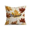 1 Maple Leaf Bicycle Single-sided Printed Cushion Sofa Cover - Peach Leather Velvet Cushion Cover