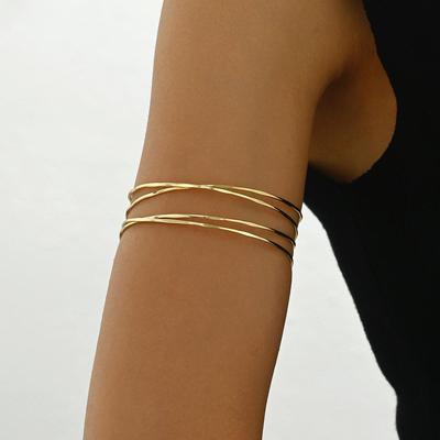 Bracelet Européen & Américain Multicouche Croisé Réglable: Design Minimaliste, Luxe Léger