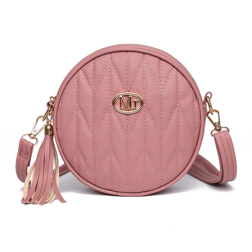 

Мини-сумка Повседневная сумка через плечо Сумка-кругляш с вышивкой нитью в виде ромбов Новая модная женская сумка Сумка на плечо