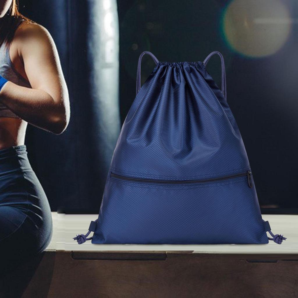 Drawstring Backpack Daypack Practical Women Men Portable Knapsacks Rucksack for Gym Climbing Trips