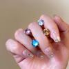 Stainless Steel Zirconia Magnetic Ear Clip - No Piercing Needed, Sparkly Hole-Free Stud for Girls