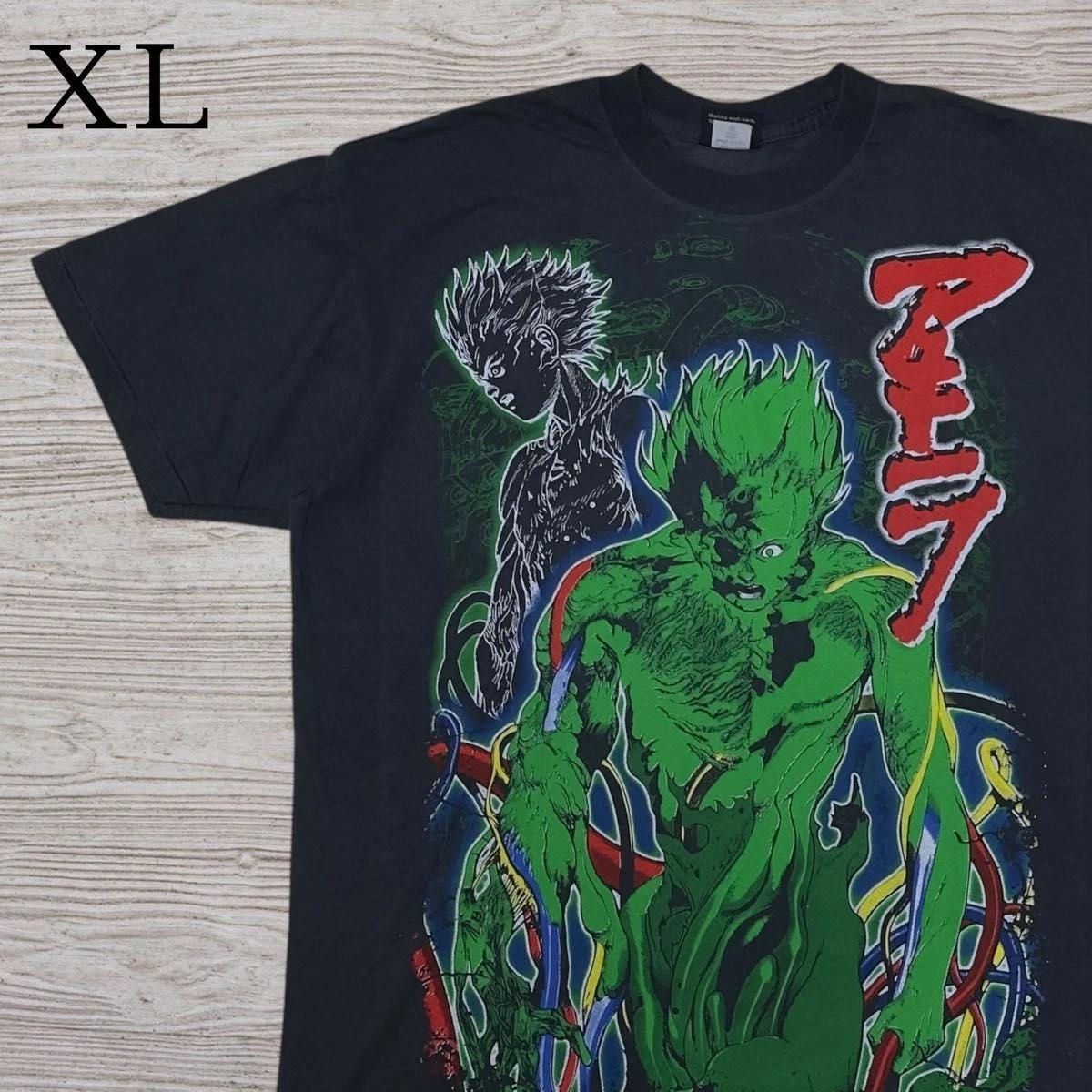 AKIRA Graphic Anime Movie T-Shirt XL Black Streetwear Tee L