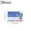 2Boxes Dental Floss Picks, 50Pcs/Box, Clean Floss Picks, Suitable For Oral Care, No Break & No Shred Floss, Portable Disposable