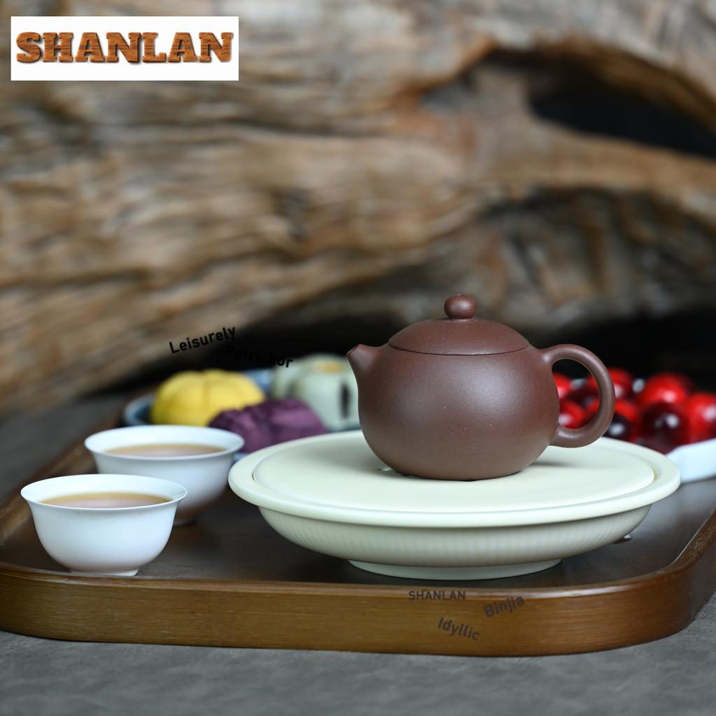 140ml Elegant Yixing Purple Clay Teapots Pure Handmade Small Xishi Pot Raw Ore Purple Mud Kettle Zisha Tea Set Tea Items Gifts