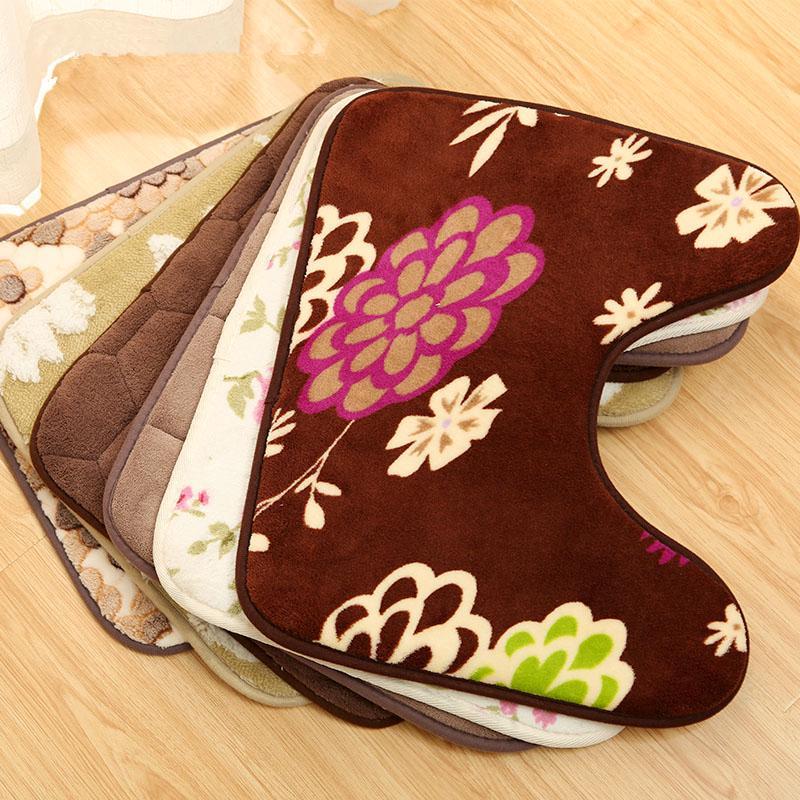 Cheap Bathroom Rugs for Toilet Tapis Salle De Bain Bathroom Carpet Anti-slip Mat WC Mat Door Rug for Decor Non-slip Toilet Mats