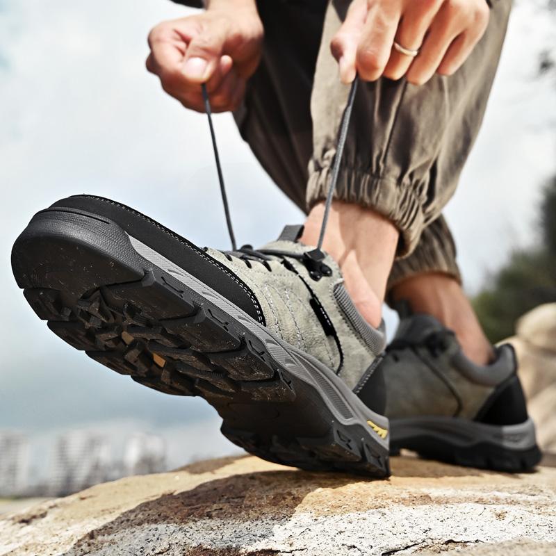 Fashion Men's Shoes lace up Fashion Outdoor Casual Shoes Men Flats Shoe Comfortable Genuine Leather Men Shoes men footwear