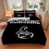 3pcs Scorpions Band Logo Cover Set, 1 Cover + 2 Pillowcases (No Insert), Bedding for All Seasons, Bedding,Bedroom Decor Yy250922005