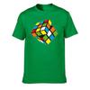 2024 Fun Unisexs High Quality Rubiks Cube T Shirt Casual T Shirt Unisex 100 Cotton Short Sleeve Vintage Big Size Quality Tops Tees