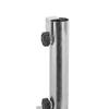 Patio Umbrella Stand Adjustable Umbrella Inground Stainless Steel Stand with 4 Spikes for Park Beach Garden