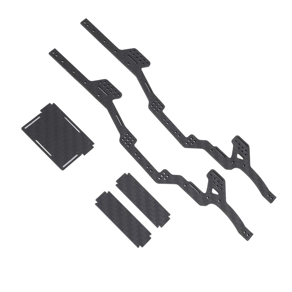 Carbon Fiber Chassis Kit RC Chassis Frame Rails for Axial SCX24 Deadbolt JLU C10 Bronco 124 RC