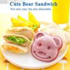 Bear Shaped Sandwich Mold, Diy Bread Maker, Household Cute Breakfast Mold