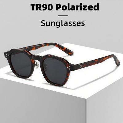 TR90 Sunglasses Men Women Concave Design UV Protection Outdoor Street Photography Lightweight Durable