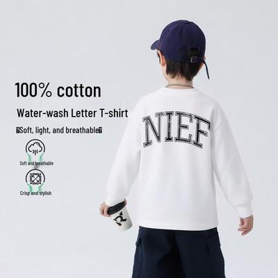 T-shirt a maniche lunghe in cotone per ragazzo