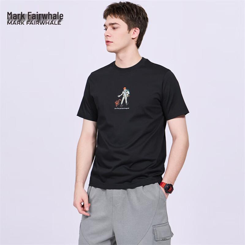 Mark Fairwhale Men s Embroidered Round Neck T-shirt L