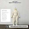 White Doll Elastic Jumpsuit Cute Doll Sleep Clothes for 1/3 1/4 1/6 BJD 30/45/60cm Dolls