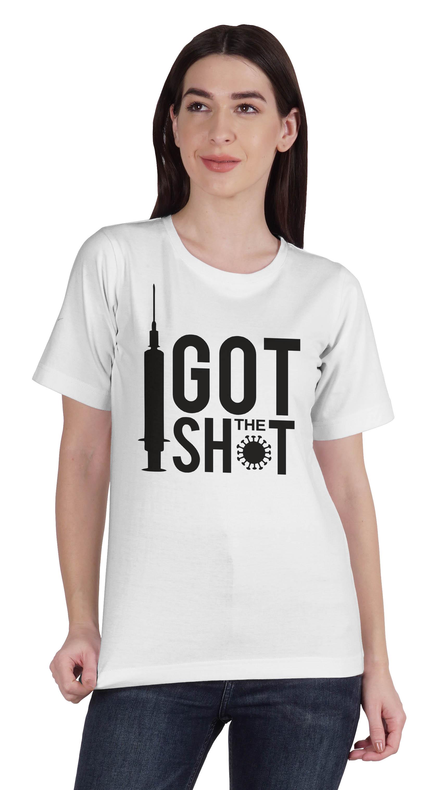 

Inkmeso Я зробив щеплення Провакцинальний світшот з круглим вирізом Жіноча футболка для вакцинації XS білий