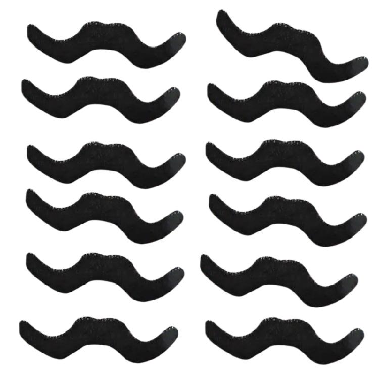 1-48Pcs Fake Cosplay Beards Mustaches Set, Cosplay Costume Accessories for Kid Adult Cosplay Party Halloween Festival