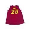 Adidas NBA Cavaliers 23 James Round Neck Fashion Sports Sleeveless Jersey Unisex Jersey Wine-Red 149JA-327-EQV2581