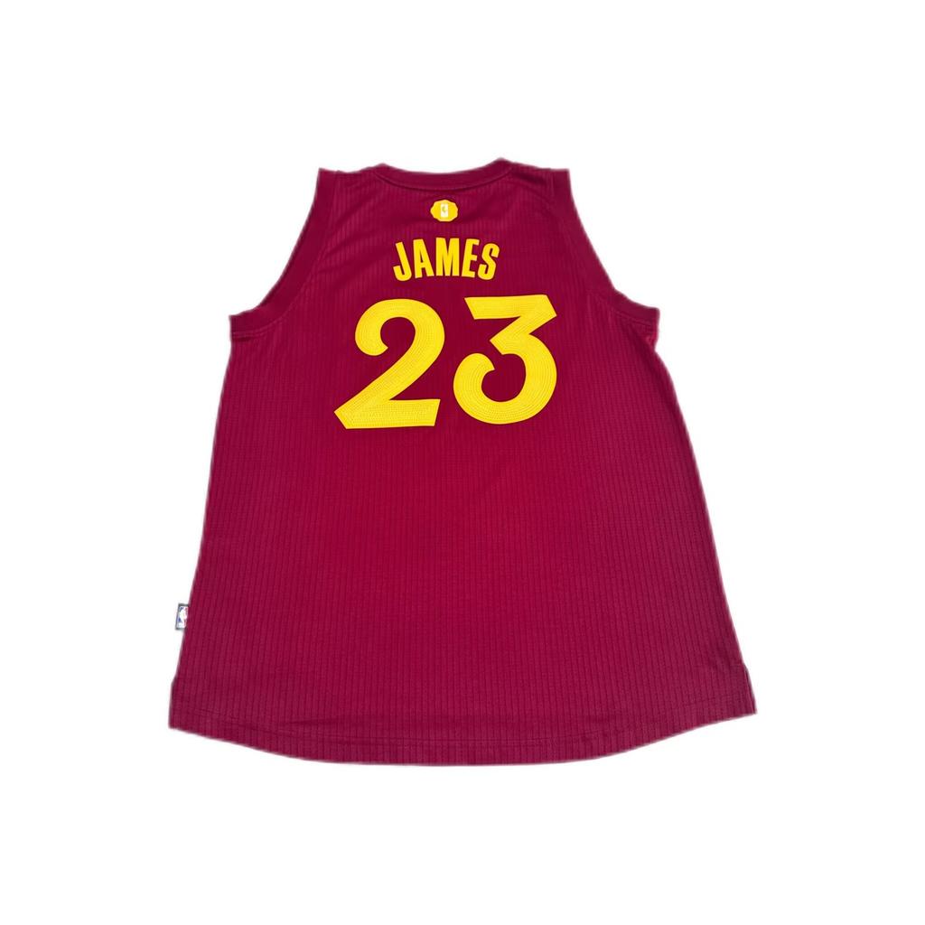 Adidas NBA Cavaliers 23 James Round Neck Fashion Sports Sleeveless Jersey Unisex Jersey Wine-Red 149JA-327-EQV2581