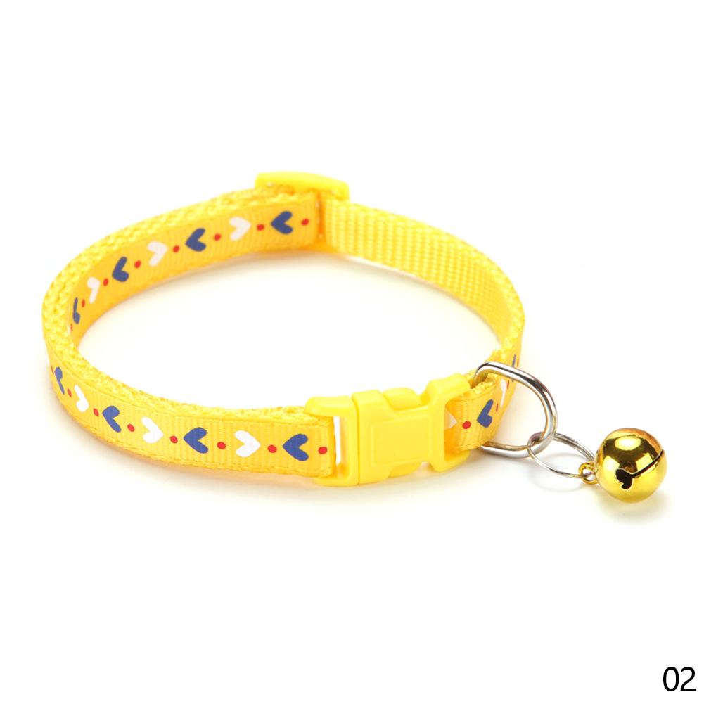 Süßes Herzmuster Haustierglöckchenhalsband Verstellbar Für Welpenhund Buntes Katze Schnallenhalsband Haustierzubehör Welpenhunde Katzen Zubehör