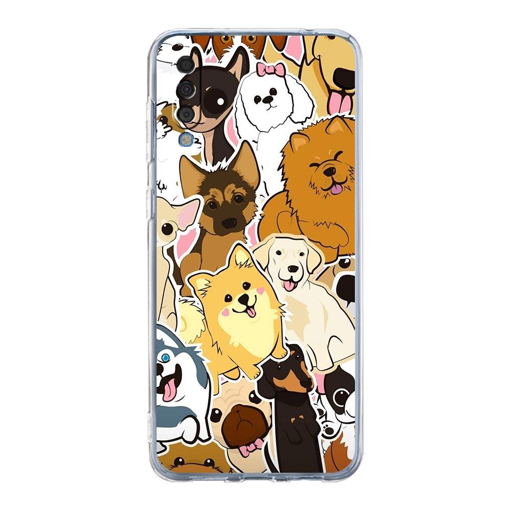 Phone Case For Samsung A56 A36 A26 A16 A14 A12 A22 A32 5G A34 A42 A52 A54 A50 A70 A72 A40 A20E A20S A04S A06 Cover Dog Paw