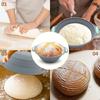 Foldable Bread Proofing Baskets Silicone Fermentation Container  Baking Tool Supplies