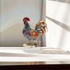 2D Flat Animal Statue Ornament Acrylic Miniatures Figurine Sculpture Rooster Ornament  Living Room