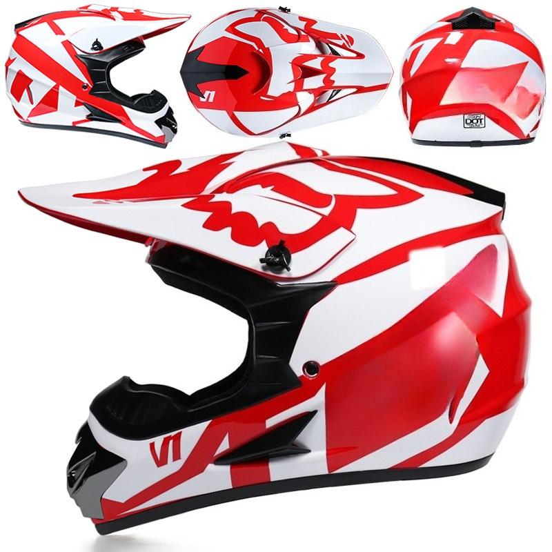 Four Seasons Motorcycle Off-road Helmet for Men and Women, Electric Bike Helmet, Mountain Bike Off-road Helmet, Racing Speed Descent Pedal