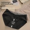 Damen Frühling und Herbst Spitze Rand Reine Baumwolle 10A Bakteriostatisch Erweiterter Schritt Hüfte Mittlere Taille Dreieck Slip