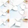 With Key Ring Folding Mirror Key Chain Double Sides Cosmetic Mirror Keychain  Valentine's Day Gift