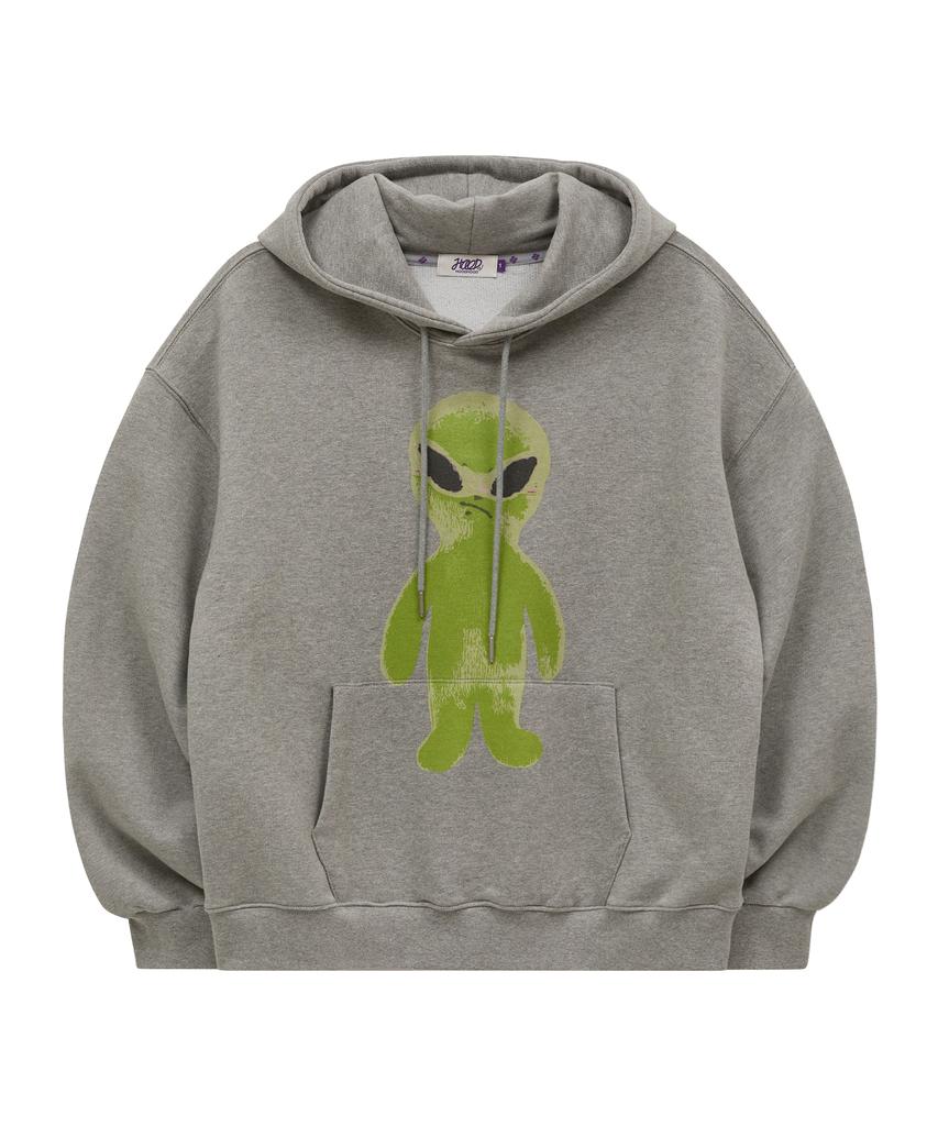 Alien Graphic Hoodie Grey