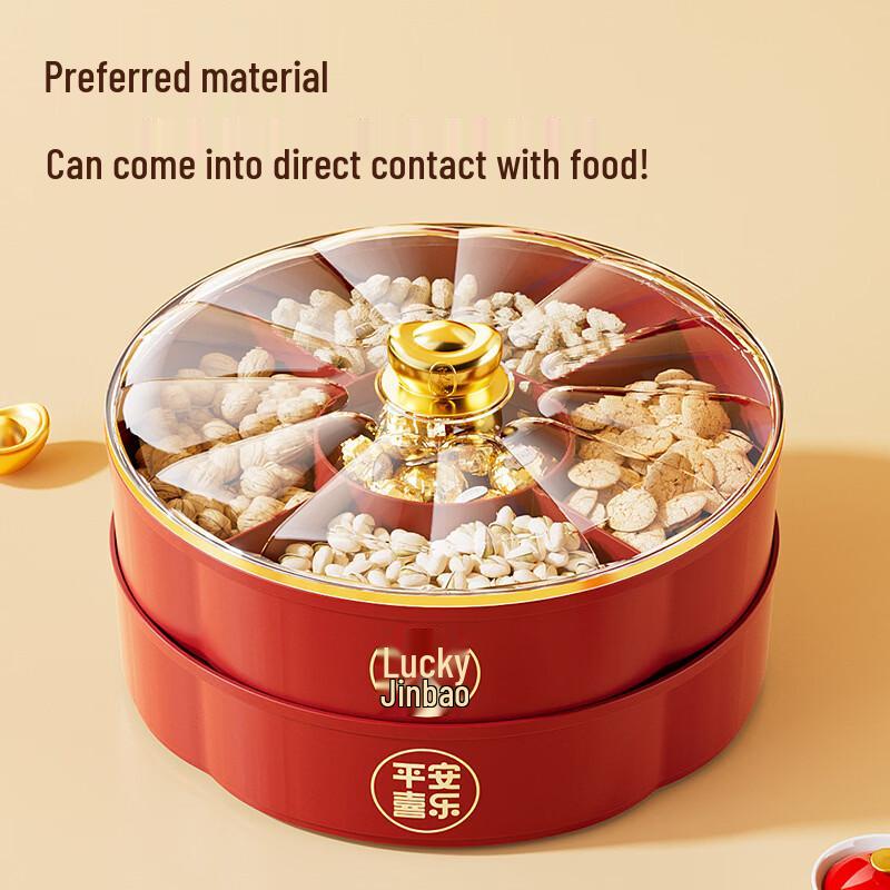 Festliche zweilagige Snack- und Süßigkeitenbox