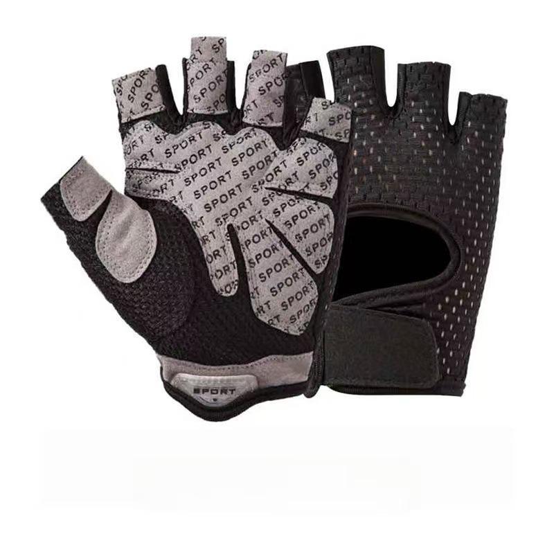 Unisex Non-Slip Half-Finger Workout Gloves - Ideal for Pull-ups, Cycling, and Preventing Calluses