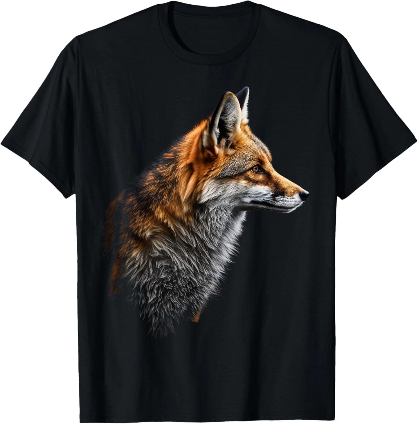 

Fox Art Animal Lovers Motif Animal T-Shirt S