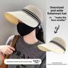 Summer New Hollow Breathable Fisherman Hat for Women, Outdoor Sun Protection, Suitable for Ponytails, Fashionable Baseball Cap, 2-pack