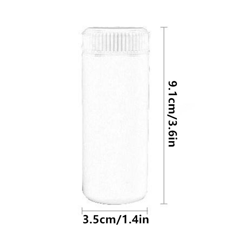 1 Stück 60 ml Talkumpuderflasche Nachfüllbarer Kosmetikpuder-Spender Kunststoff-Puderbehälter Leere Flaschen mit Schraubverschluss