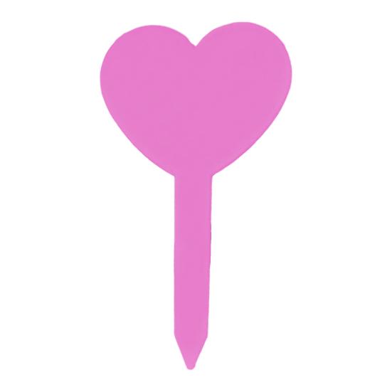 100 Stück Herzform Pflanzenetiketten Wasserdichte Gartenetiketten Wiederverwendbare Kunststoff Pflanzenstecker für Pflanztöpfe Blumenbeete Kräutergärten