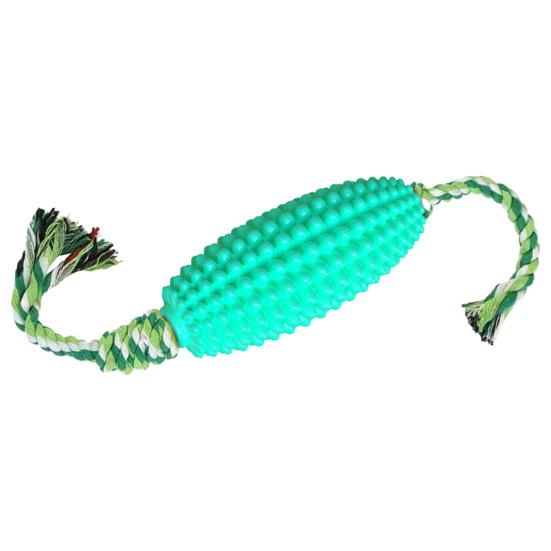 Toy Durable Corn Shape Dog Squeaky Toy Bite-resistant Teeth Cleaning Dog Molar Toy Pet